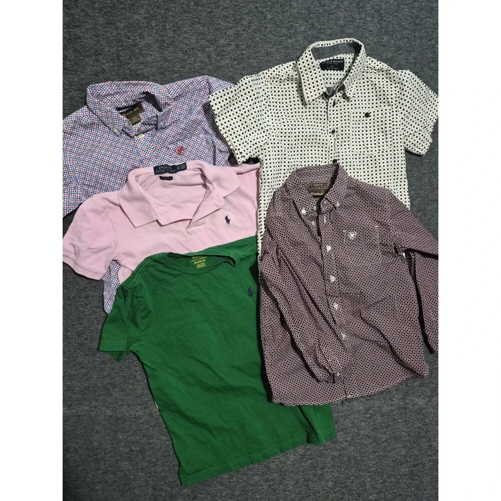 Ariat Polo Ralph Lauren size Small 8-10 shirt lot polo geometric pocket dress